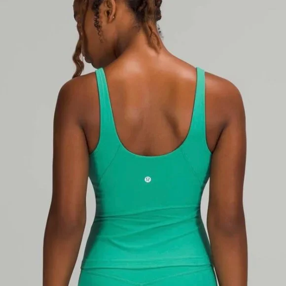 NWT Lululemon Align Waist-Length Tank Top - Maldives Green - Picture 6 of 8